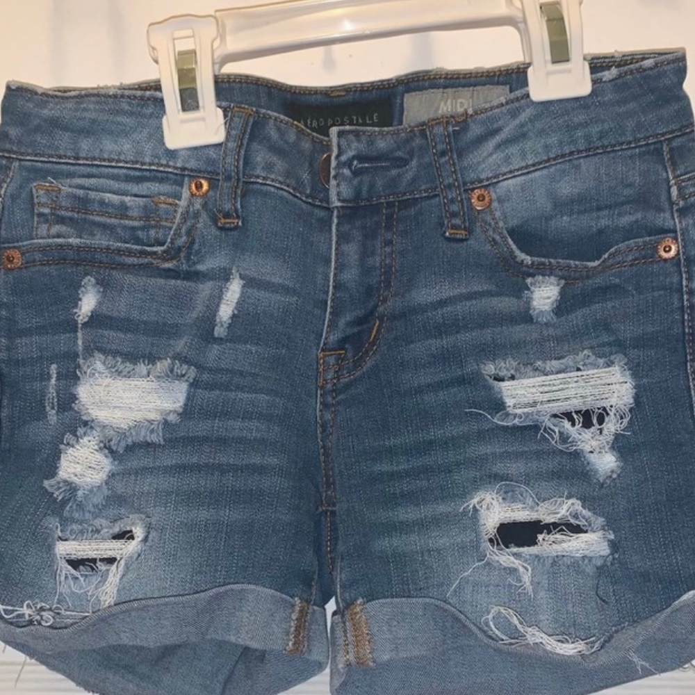 Blue Denim Shorts